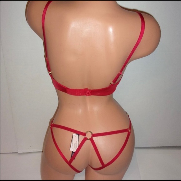 34F(ddd Victoria’s Secret Very Sexy push up Bra & O-Ring cage cheeky panty(M set - Picture 4 of 4